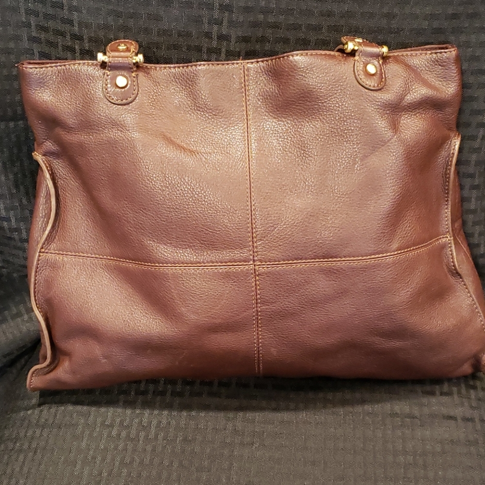 Liz Claiborne Brown Leather Handbag